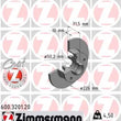 Load image into Gallery viewer, Zimmermann Coated Brake Disc 3201 fits 1992-1998 Volkswagen Corrado / 1994-1999 Volkswagen Golf / 1993-1999 Volkswagen Jet...