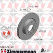 Load image into Gallery viewer, Zimmermann Coated Brake Disc 3207 fits 2000-2003 Audi A8 Quattro / 2001-2003 Audi S8