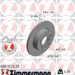Load image into Gallery viewer, Zimmermann Coated Brake Disc 3222 fits 2008-2013 Audi A3 / 2010 Audi A3 TDI / 2006-2011 Volkswagen Golf / 2005-2014 Volksw...