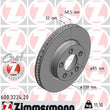Load image into Gallery viewer, Zimmermann Coated Brake Disc 3224 fits 2004-2010 Porsche Cayenne / 2004-2017 Volkswagen Touareg / 2015 Volkswagen Touareg ...