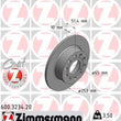 Load image into Gallery viewer, Zimmermann Coated Brake Disc 3234 fits 2009-2013 Audi A3 / 2013-2019 Volkswagen Beetle / 2015 Volkswagen Golf TDI S / 2015...