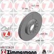 Load image into Gallery viewer, Zimmermann Coated Brake Disc 3236 fits 2001-2005 Volkswagen Passat