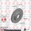 Load image into Gallery viewer, Zimmermann Coated Brake Disc 3240 fits 1999-2002 Audi A4 Quattro / 2000-2002 Audi S4