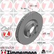 Load image into Gallery viewer, Zimmermann Coated Brake Disc 3247 fits 2011-2018 Porsche Cayenne S / 2013-2016 Porsche Cayenne Diesel / 2014 Porsche Cayen...