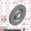 Load image into Gallery viewer, Zimmermann Coated Brake Disc 3301 fits 2009-2013 Volkswagen CC / 2006-2013 Volkswagen Golf R / 2006-2010 Volkswagen Passat...