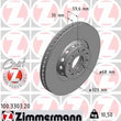 Load image into Gallery viewer, Zimmermann Coated Brake Disc 3303 fits 2000-2003 Audi A8 Quattro / 2001-2003 Audi S8
