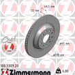 Load image into Gallery viewer, Zimmermann Coated Brake Disc 3309 fits 2006-2024 Audi / Volkswagen