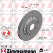Load image into Gallery viewer, Zimmermann Coated Brake Disc 3311 fits 2003-2010 Audi A8 Quattro / 2004-2006 Volkswagen Phaeton