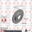 Load image into Gallery viewer, Zimmermann Coated Brake Disc 3314 fits 2002-2006 Audi A4 / A4 Quattro