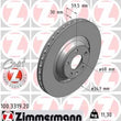 Load image into Gallery viewer, Zimmermann Coated Brake Disc 3319 fits 2006-2011 Audi A6 / 2005-2011 Audi A6 Quattro