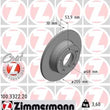 Load image into Gallery viewer, Zimmermann Coated Brake Disc 3322 fits 1998-2004 Audi A6 / A6 Quattro
