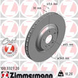 Load image into Gallery viewer, Zimmermann Coated Brake Disc 3327 fits 2008-2009 Audi TT / 2008-2011 Audi TT Quattro / 2009-2015 Audi TTS Quattro