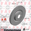 Load image into Gallery viewer, Zimmermann Coated Brake Disc 3332 fits 2010-2012 Audi S4 / 2008-2012 Audi S5