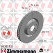 Load image into Gallery viewer, Zimmermann Coated Brake Disc 3357 fits 2012-2018 Audi A6 / 2012-2018 Audi A6 Quattro / 2013-2018 Audi A7 Quattro