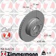 Load image into Gallery viewer, Zimmermann Coated Brake Disc 3402 fits 2004-2007 BMW 525I