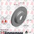 Load image into Gallery viewer, Zimmermann Coated Brake Disc 3405 fits 2004-2007 BMW 525I / 2008-2010 BMW 528I / 2004-2007 BMW 530I