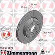 Load image into Gallery viewer, Zimmermann Coated Brake Disc 3431 fits 2004-2010 BMW X3