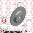 Load image into Gallery viewer, Zimmermann Coated Brake Disc 3432 fits 2004-2010 BMW X3