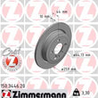 Load image into Gallery viewer, Zimmermann Coated Brake Disc 3446 fits 2006-2015 Mini Cooper