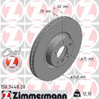 Load image into Gallery viewer, Zimmermann Coated Brake Disc 3448 fits 2007-2013 BMW X5 / X6 / 2016-2018 BMW X5 / X6