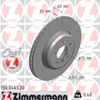 Load image into Gallery viewer, Zimmermann Coated Brake Disc 3461 fits 2008-2010 BMW 535I / 2004-2005 BMW 545I / 2006-2010 BMW 550I / 2004-2005 BMW 645CI ...