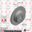 Load image into Gallery viewer, Zimmermann Coated Brake Disc 3466 fits 2006-2007 BMW 525XI / 2009-2010 BMW 528I xDrive / 2008 BMW 528XI / 2006-2007 BMW 53...