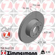 Load image into Gallery viewer, Zimmermann Coated Brake Disc 3467 fits 2011-2013 BMW 328I / 328I xDrive / 2012-2015 BMW X1