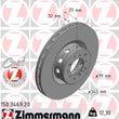 Load image into Gallery viewer, Zimmermann Coated Brake Disc 3469 fits 2000-2003 BMW M5
