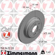 Load image into Gallery viewer, Zimmermann Coated Brake Disc 3472 fits 2001-2006 BMW M3 / 2000-2003 BMW M5