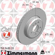 Load image into Gallery viewer, Zimmermann Coated Brake Disc 3480 fits 2010-2019 BMW 535I / 535I GT / 535I GT xDrive / 550I / 550I xDrive / 640I / 640I Gr...