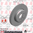 Load image into Gallery viewer, Zimmermann Coated Brake Disc 3483 fits 2014-2016 BMW 535D / 535D xDrive / 2011-2016 BMW 535I / 535I xDrive / 2012-2019 BMW...