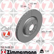 Load image into Gallery viewer, Zimmermann Coated Brake Disc 3488 fits 2009-2015 Mini Cooper