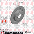 Load image into Gallery viewer, Zimmermann Coated Brake Disc 3489 fits 2009-2015 Mini Cooper