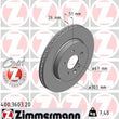 Load image into Gallery viewer, Zimmermann Coated Brake Disc 3603 fits 1998-2003 Mercedes-Benz ML320 / 2003-2005 Mercedes-Benz ML350 / 1999 Mercedes-Benz ...