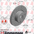 Load image into Gallery viewer, Zimmermann Coated Brake Disc 3607 fits 2000-2006 Mercedes-Benz CL500 / 2006 Mercedes-Benz S350 / 2003-2006 Mercedes-Benz S...