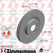 Load image into Gallery viewer, Zimmermann Coated Brake Disc 3612 fits 2000-2001 Mercedes-Benz ML430 / 2002-2005 Mercedes-Benz ML500 / 2000-2003 Mercedes-...