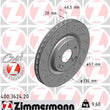 Load image into Gallery viewer, Zimmermann Coated Brake Disc 3624 fits 2003-2007 Mercedes-Benz C230 / 2001-2005 Mercedes-Benz C240 / 2006 2007 Mercedes-Be...