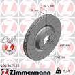 Load image into Gallery viewer, Zimmermann Coated Brake Disc 3625 fits 2011-2014 Mercedes-Benz CL550 / 2006 Mercedes-Benz CLS55 Amg / 2003-2006 Mercedes-B...