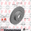 Load image into Gallery viewer, Zimmermann Coated Brake Disc 3640 fits 2003-2006 Mercedes-Benz SL500