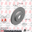 Load image into Gallery viewer, Zimmermann Coated Brake Disc 3645 fits 2002-2004 Mercedes-Benz C32 Amg / 1998-2000 Mercedes-Benz C43 Amg / 2005 2006 Merce...