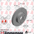Load image into Gallery viewer, Zimmermann Coated Brake Disc 3653 fits 2012-2015 Mercedes-Benz C250 / 2008-2012 Mercedes-Benz C300 / 2014-2016 Mercedes-Be...