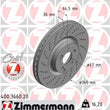 Load image into Gallery viewer, Zimmermann Coated Brake Disc 3660 fits 2008-2021 Mercedes-Benz C63 Amg / 2015-2023 Mercedes-Benz C63 Amg S / 2007-2014 Mer...