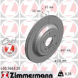 Load image into Gallery viewer, Zimmermann Coated Brake Disc 3663 fits 2007-2012 Mercedes-Benz GL-Class / 2006-2011 Mercedes-Benz ML-Class