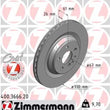 Load image into Gallery viewer, Zimmermann Coated Brake Disc 3666 fits 2003-2006 Mercedes-Benz CL600 / S600