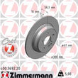 Load image into Gallery viewer, Zimmermann Coated Brake Disc 3692 fits 2003-2006 Mercedes-Benz SL500