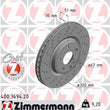 Load image into Gallery viewer, Zimmermann Coated Brake Disc 3694 fits 2014-2019 Mercedes-Benz CLA250 / 2015-2020 Mercedes-Benz GLA250