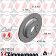 Load image into Gallery viewer, Zimmermann Coated Brake Disc 3703 fits 2001-2009 Volvo S60 / 1999-2007 Volvo S80 / 2001-2007 Volvo V70 / 2003-2007 Volvo XC70