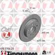 Load image into Gallery viewer, Zimmermann Coated Brake Disc 3704 fits 1997-1998 Volvo S90 / V90