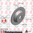 Load image into Gallery viewer, Zimmermann Coated Brake Disc 3713 fits 2007-2016 Volvo S80 / 2008-2010 Volvo V70 / 2008-2016 Volvo XC70