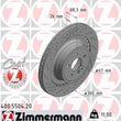 Load image into Gallery viewer, Zimmermann Coated Brake Disc 5504 fits 2012-2018 Mercedes-Benz CLS63 Amg / 2014-2018 Mercedes-Benz CLS63 Amg S / 2010-2015...